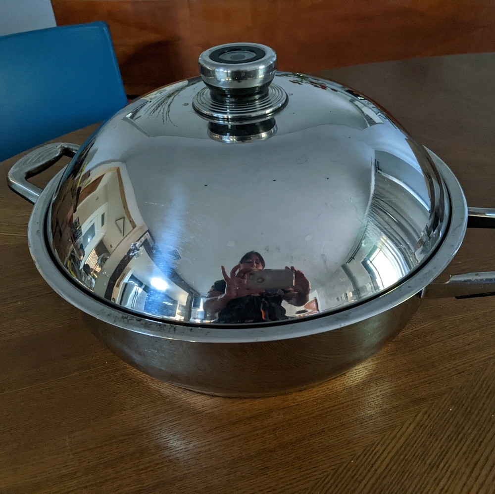 Professional Platinum Cooking System Jumbo Skillet With Dome Cover